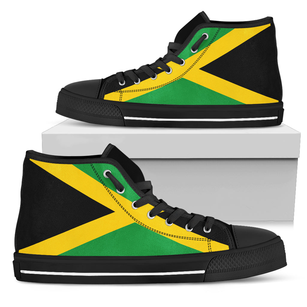 Awesome jamaica flag high top sneakers 