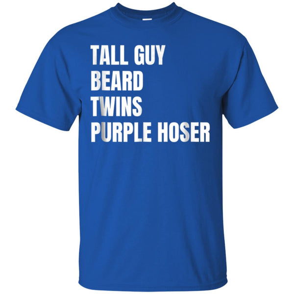 tall guy twins beard purple hoser