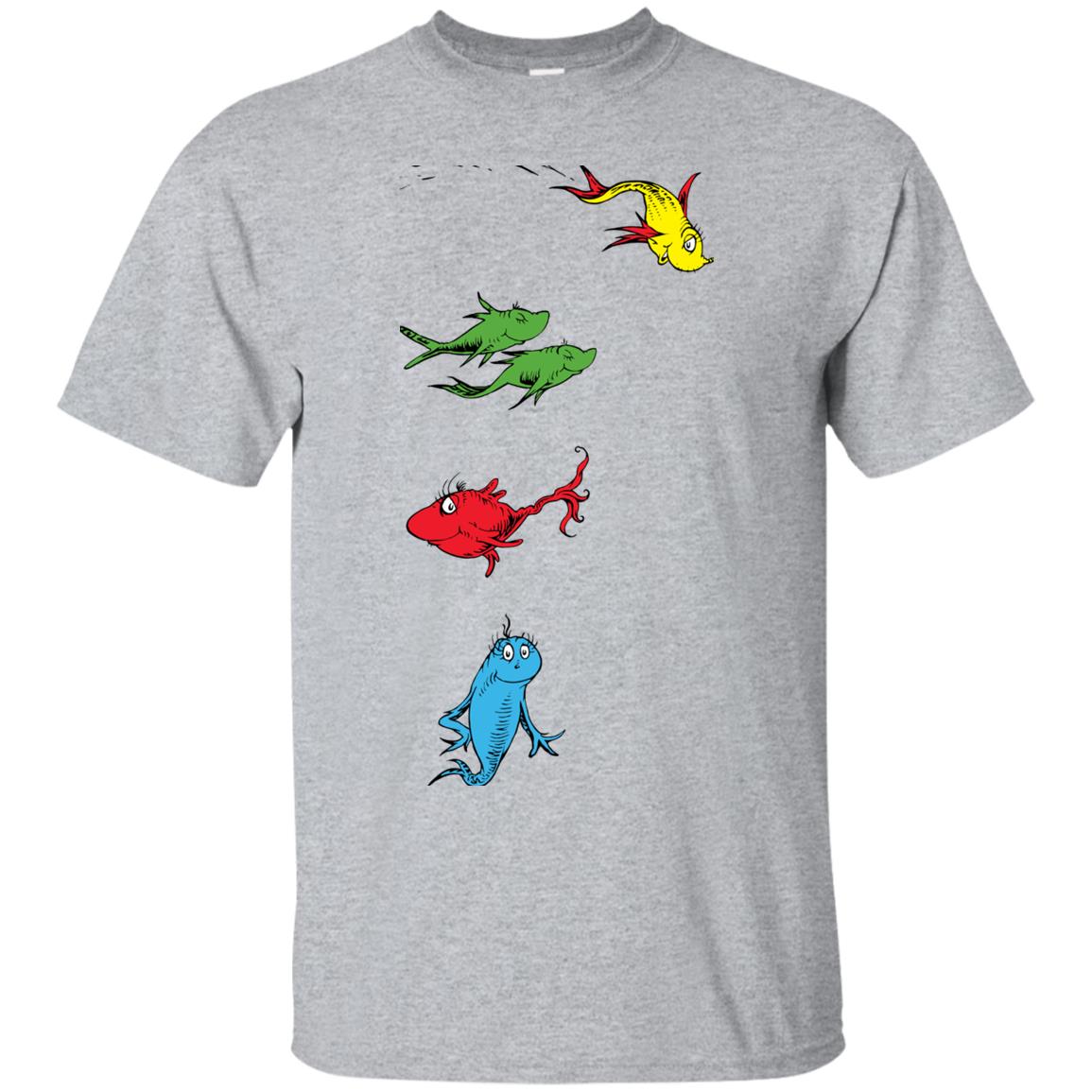 one fish two fish red fish blue fish shirts