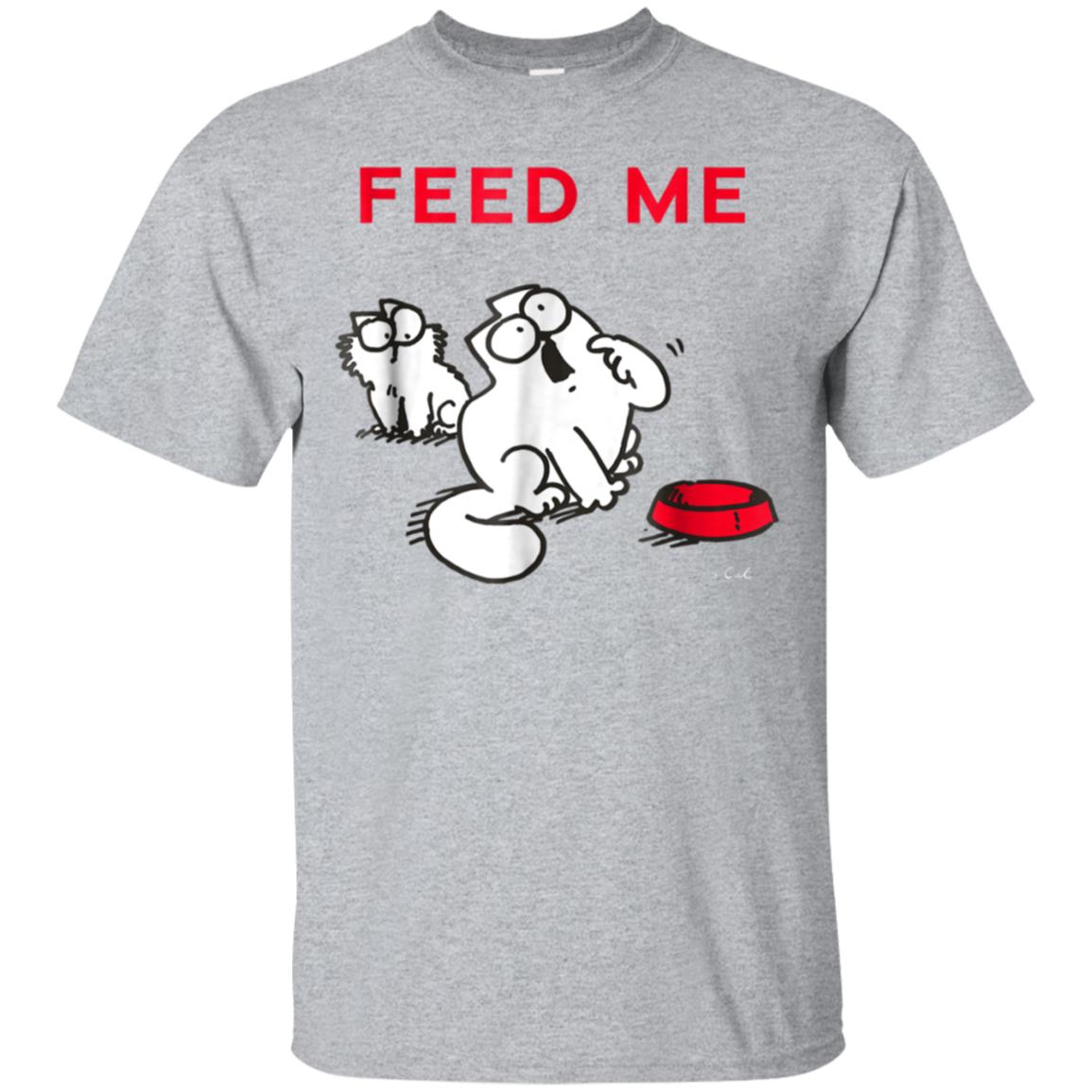 Awesome simon's cat feed me t shirt - 99promocode