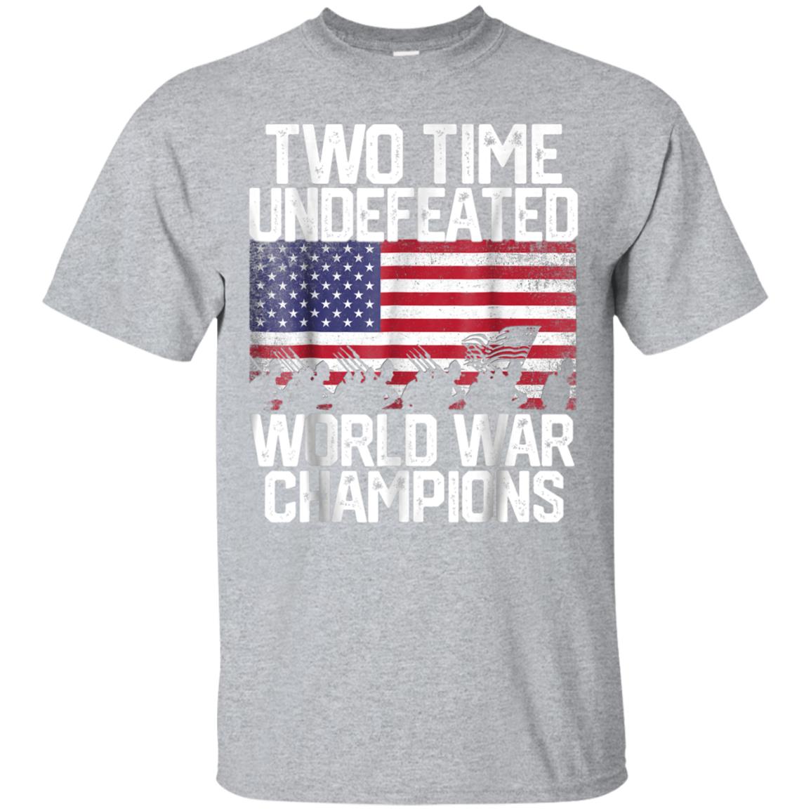 two time world war champions t shirt