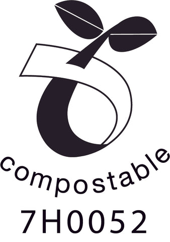 Seed logo certified compostable