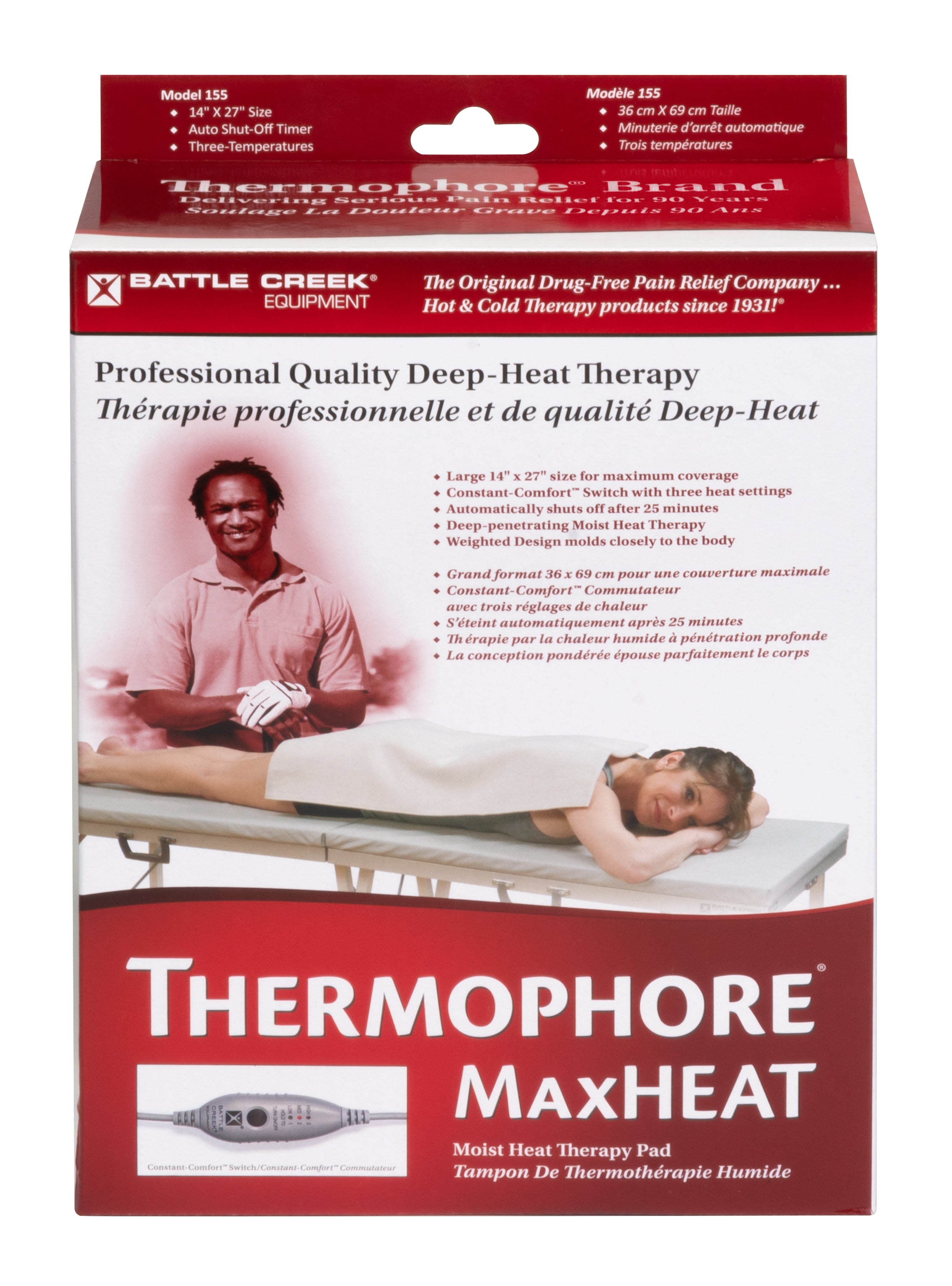 Thermophore MaxHEAT Moist Heat Pack (Model 155) Large (14 x 27)