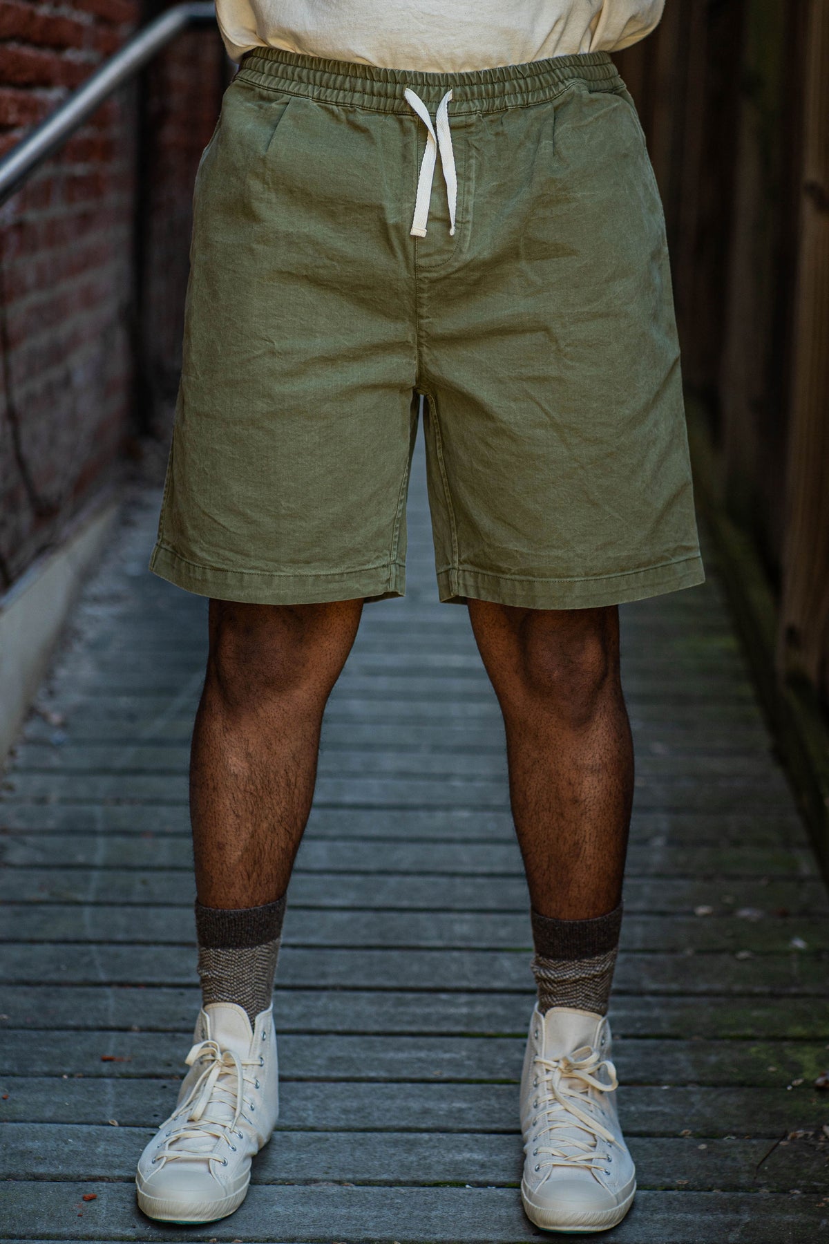 3sixteen Drawstring Shorts - Nutmeg Jacquard - Franklin & Poe