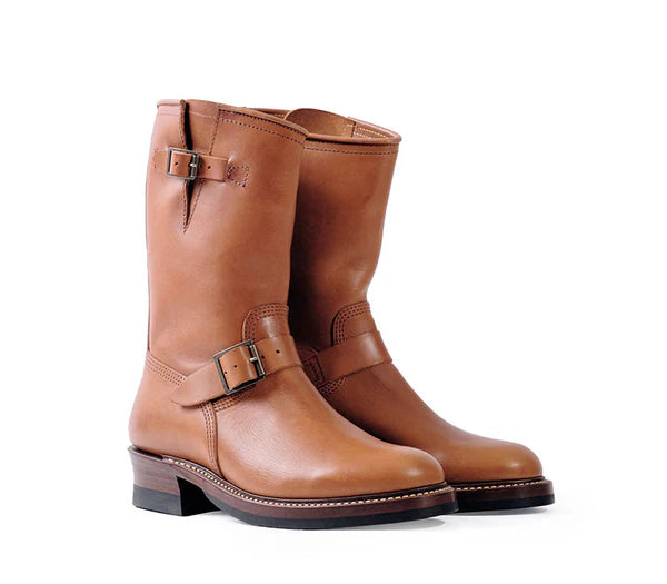 (Pre-Order FW25) John Lofgren Wabash Engineer Boots - Badalassi Carlo Cognac, John Lofgren Bootmaker Pre-Order, $1375