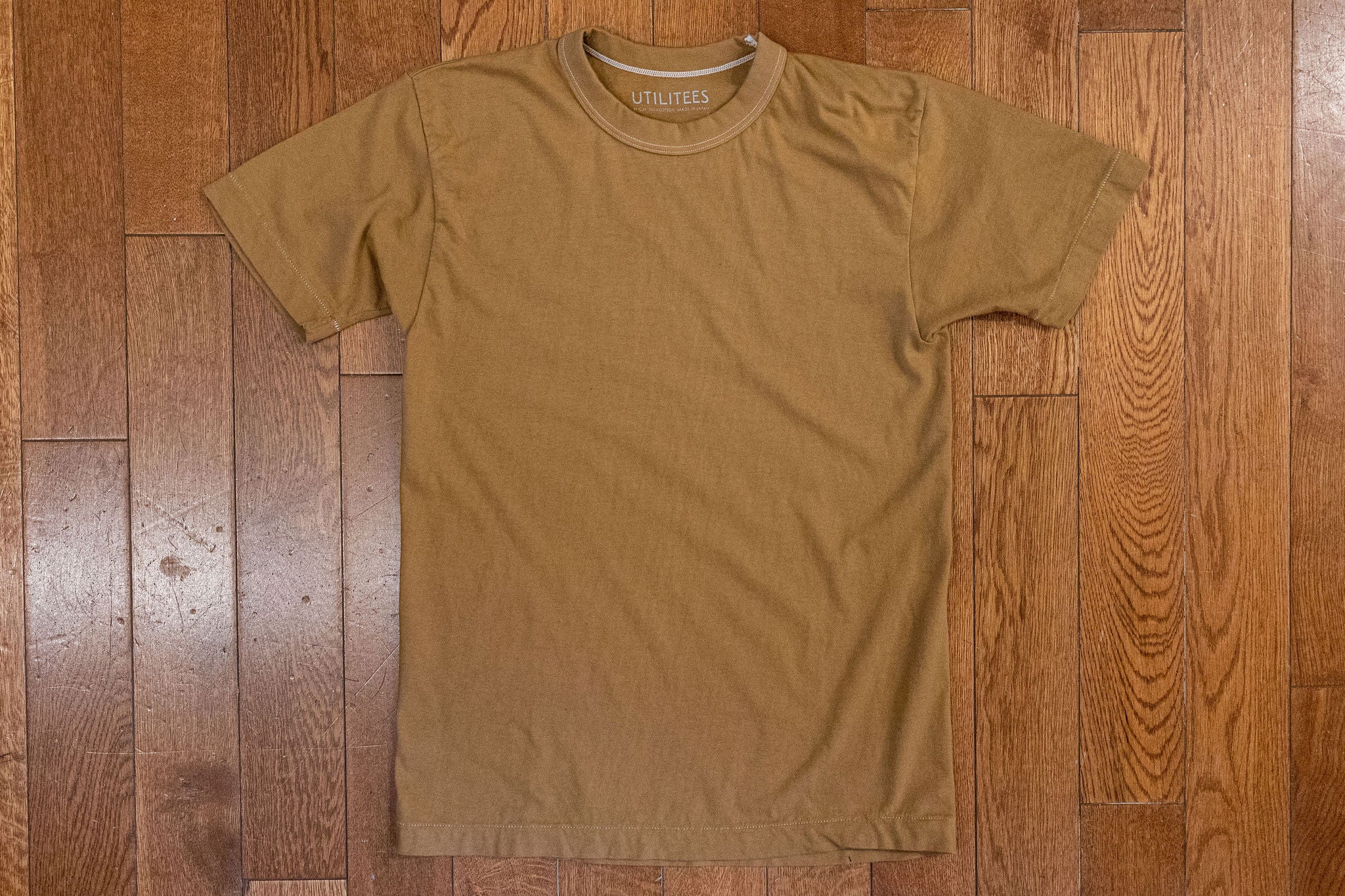 Utilitees 5.5oz Loopwheel Crew Neck T-Shirt - Yellow