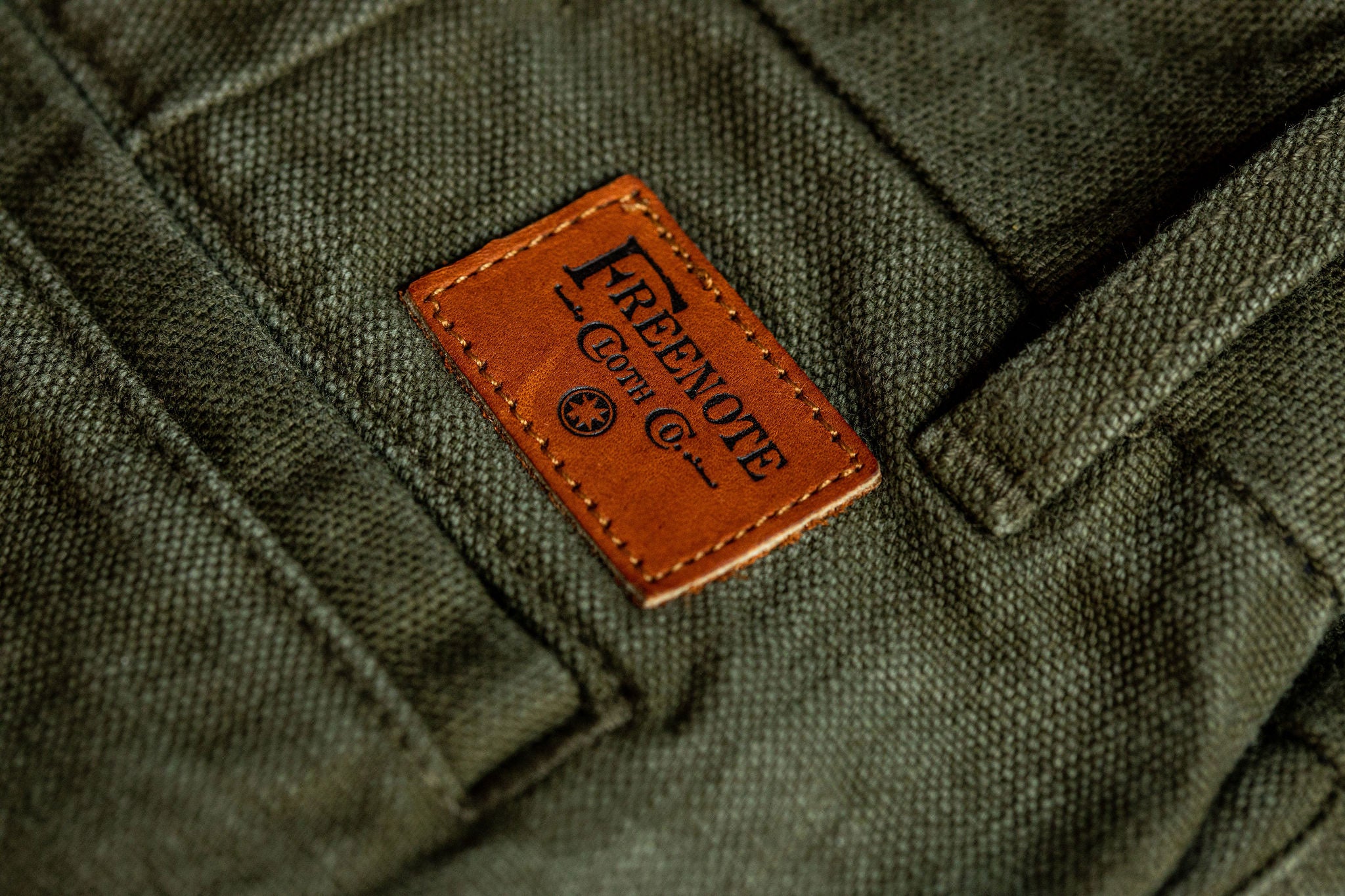 Freenote Cloth Workers Chino Slim Fit - 14oz Slub Army Green - Franklin ...