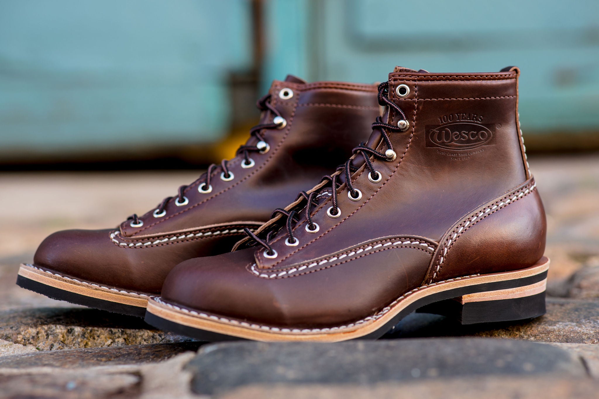 Wesco x Franklin & Poe LTT Jobmaster Boots - Brown Horween Chromexcel