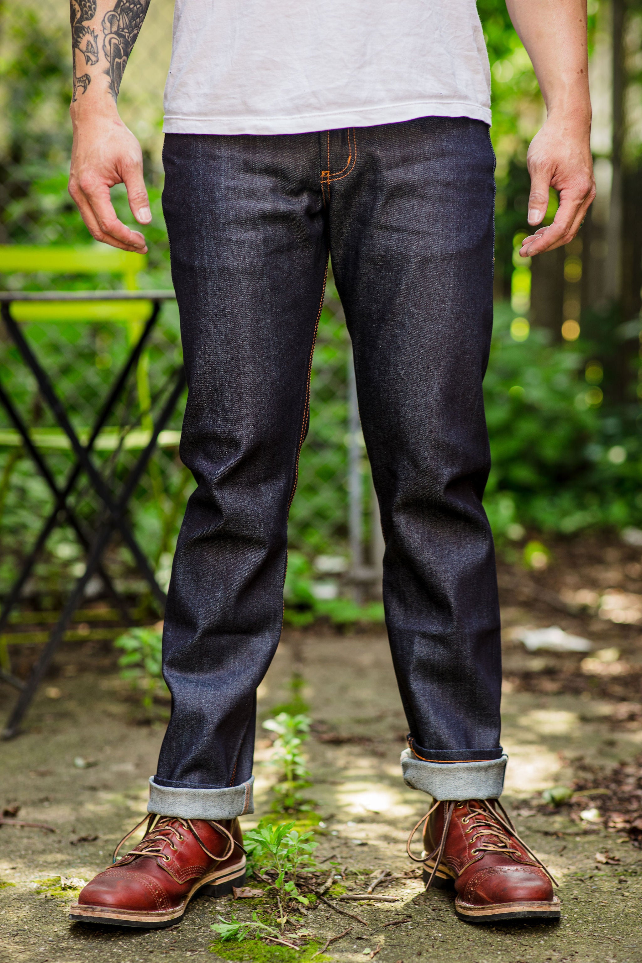 weird guy stretch selvedge