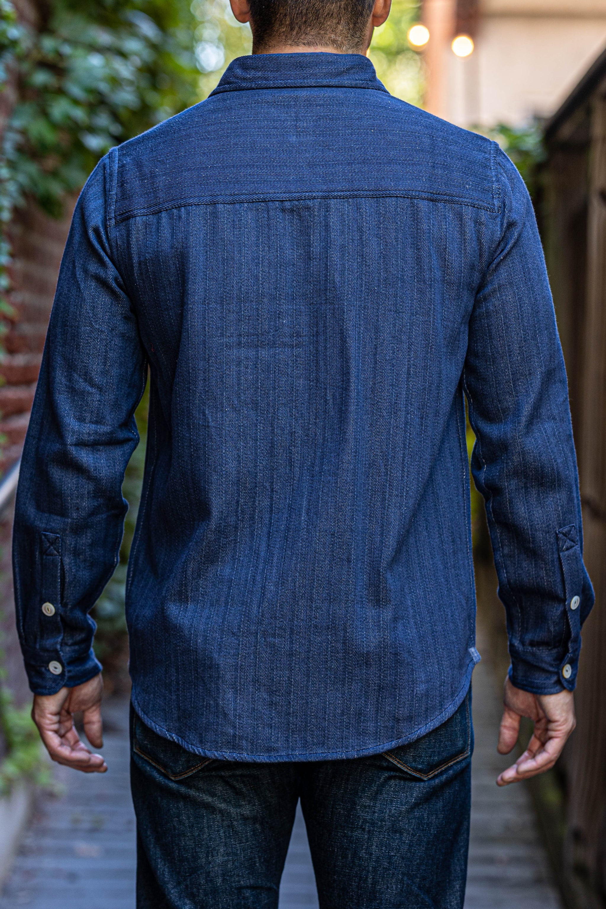 Indi + Ash Ames Workshirt - Indigo Overdyed Denim - Franklin & Poe