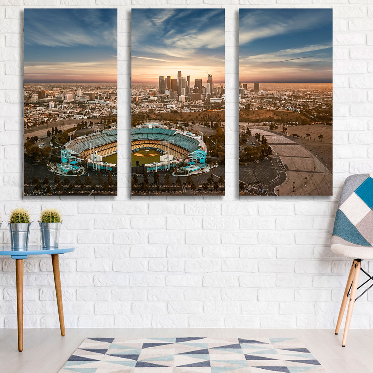 Dodger Stadium Artwork, Dodger Stadium watercolor sketch, Los Angeles –  Capital Canvas Prints