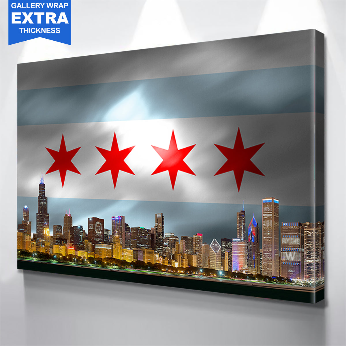 Chicago Cubs W Flag Canvas Wrap