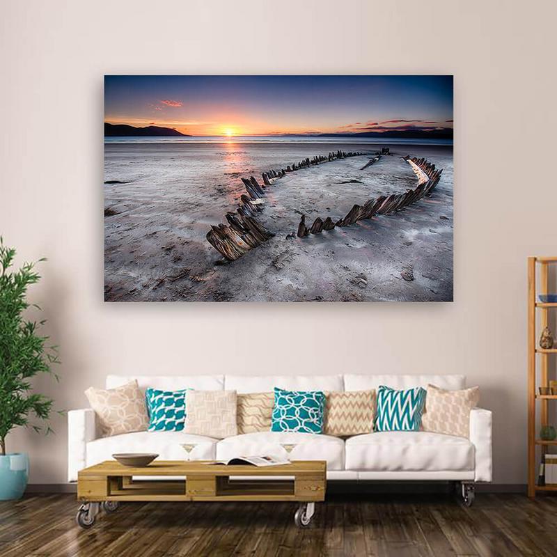 Sunset Beach Wall Art Zapwalls