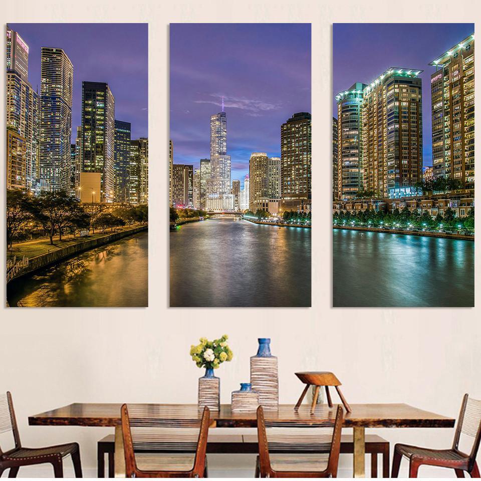 Chicago Cubs Canvas Print - At Last – Chicago Skyline Art