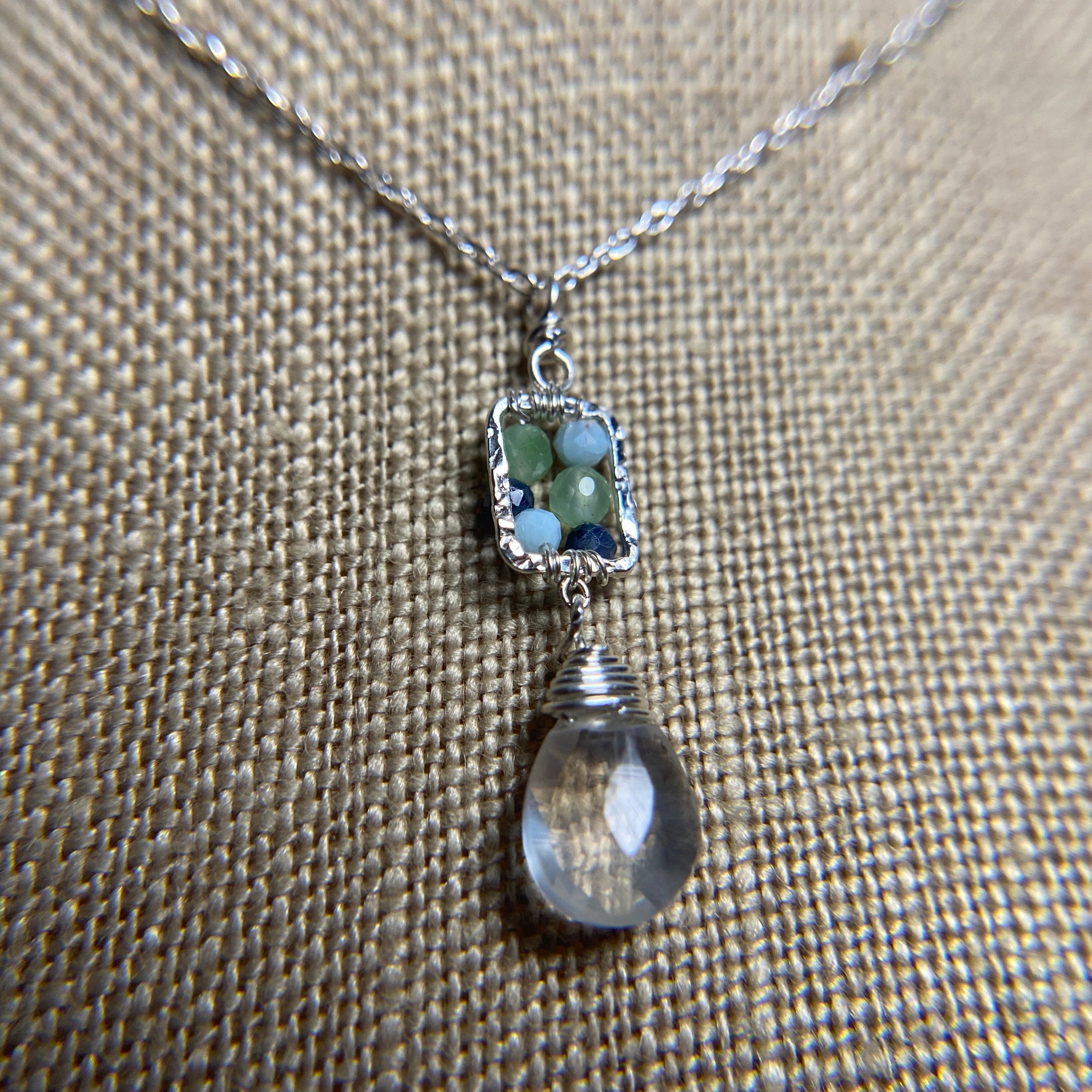 Sterling Meadow Necklace w. Drop