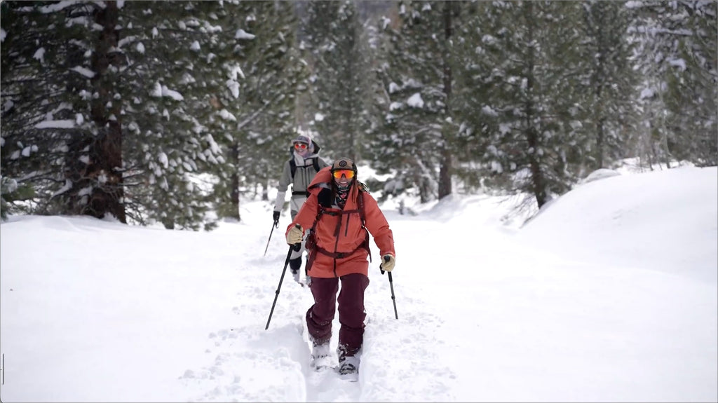 Claire back on snow for the first time after her injury