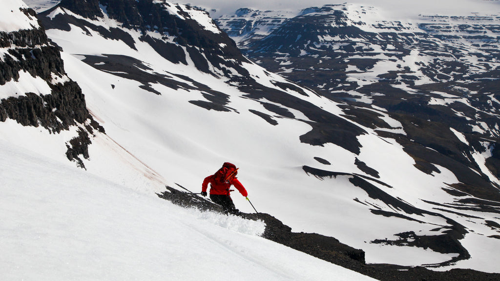 The perfectly cooked spring corn of Iceland makes for some beautiful skiing.