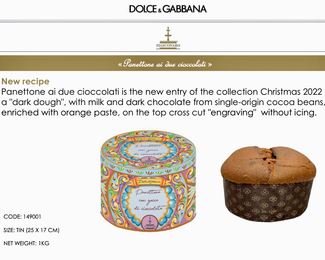 Buy Dolce & Gabbana Chocolate Panettone at Biordi Art Imports