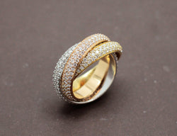 bague cartier trinity 3 ors diamants prix