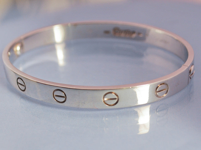 bracelet cartier love or blanc prix
