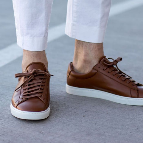 brown casual sneakers