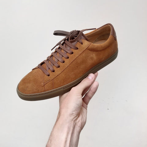 brown casual tennis shoes