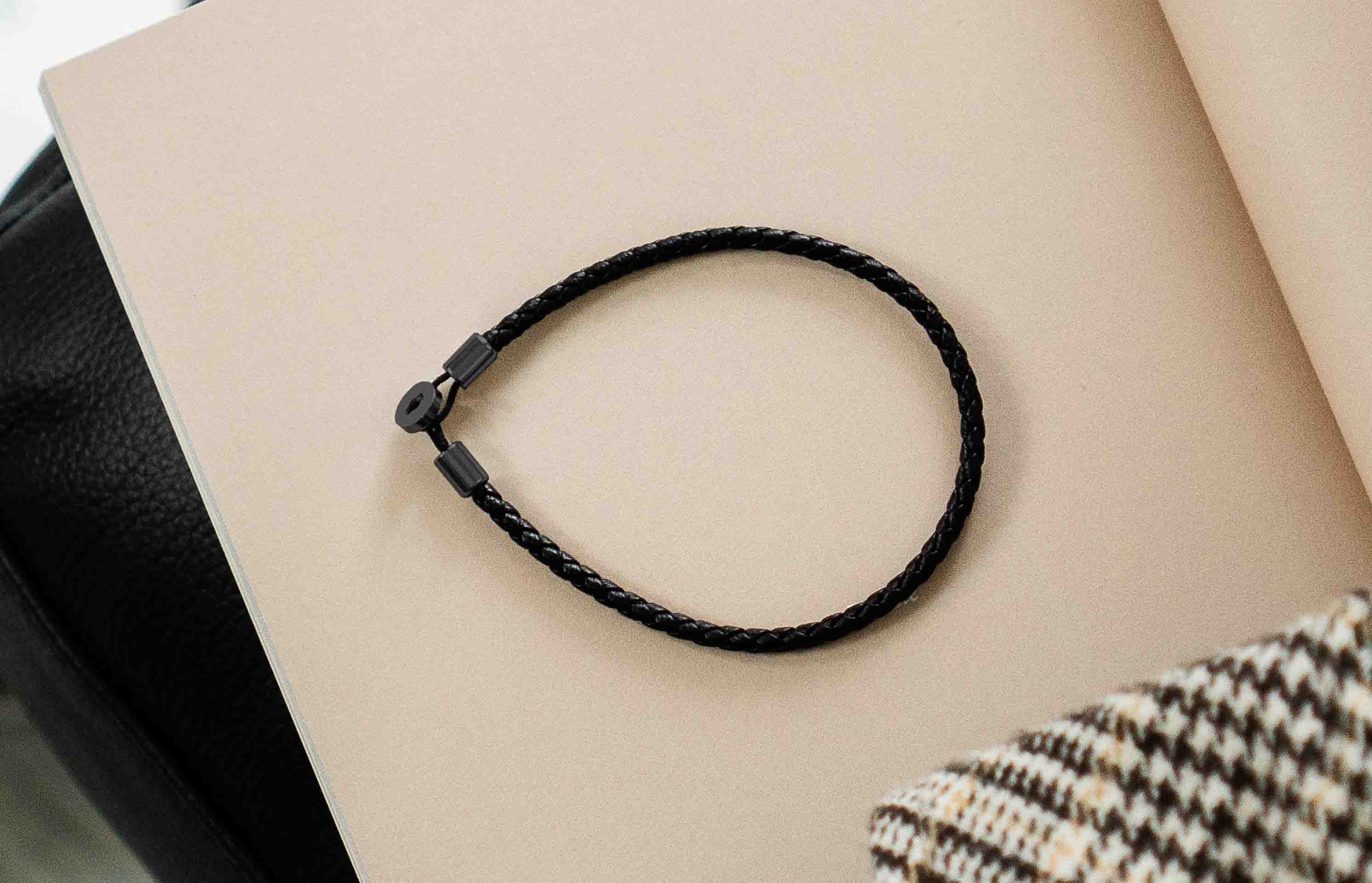 Gordon Leather Bracelet | Black - Oliver Cabell
