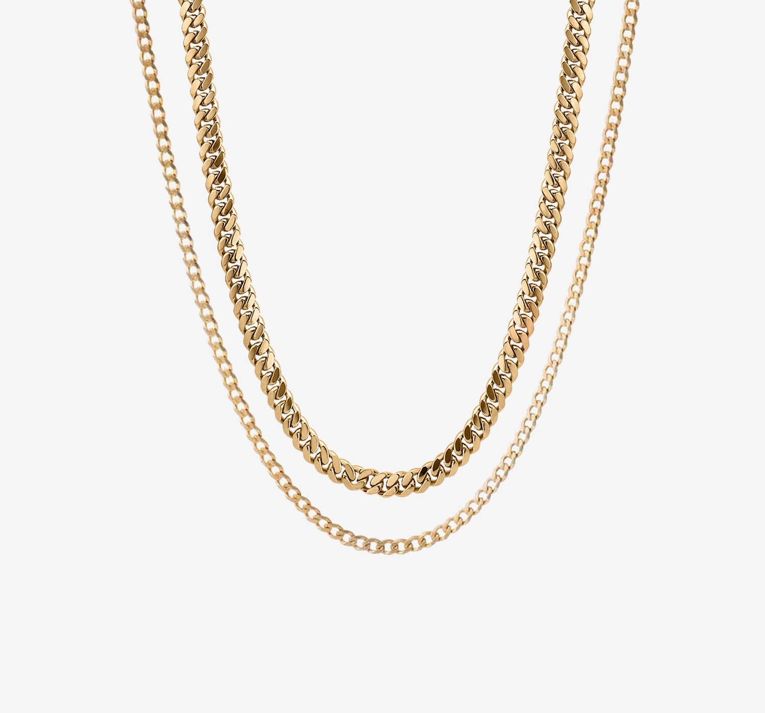 Cuban Chain Set | Gold