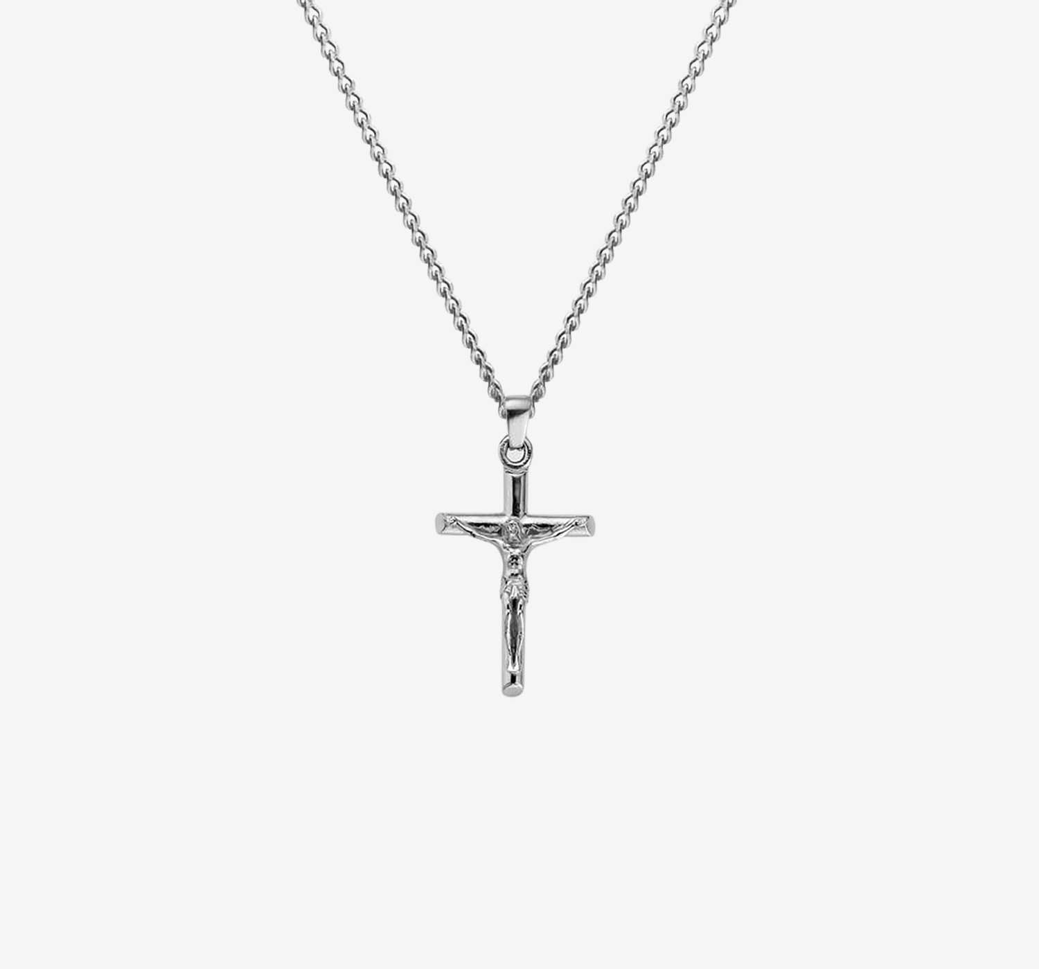 Cross Pendant Necklace | Silver