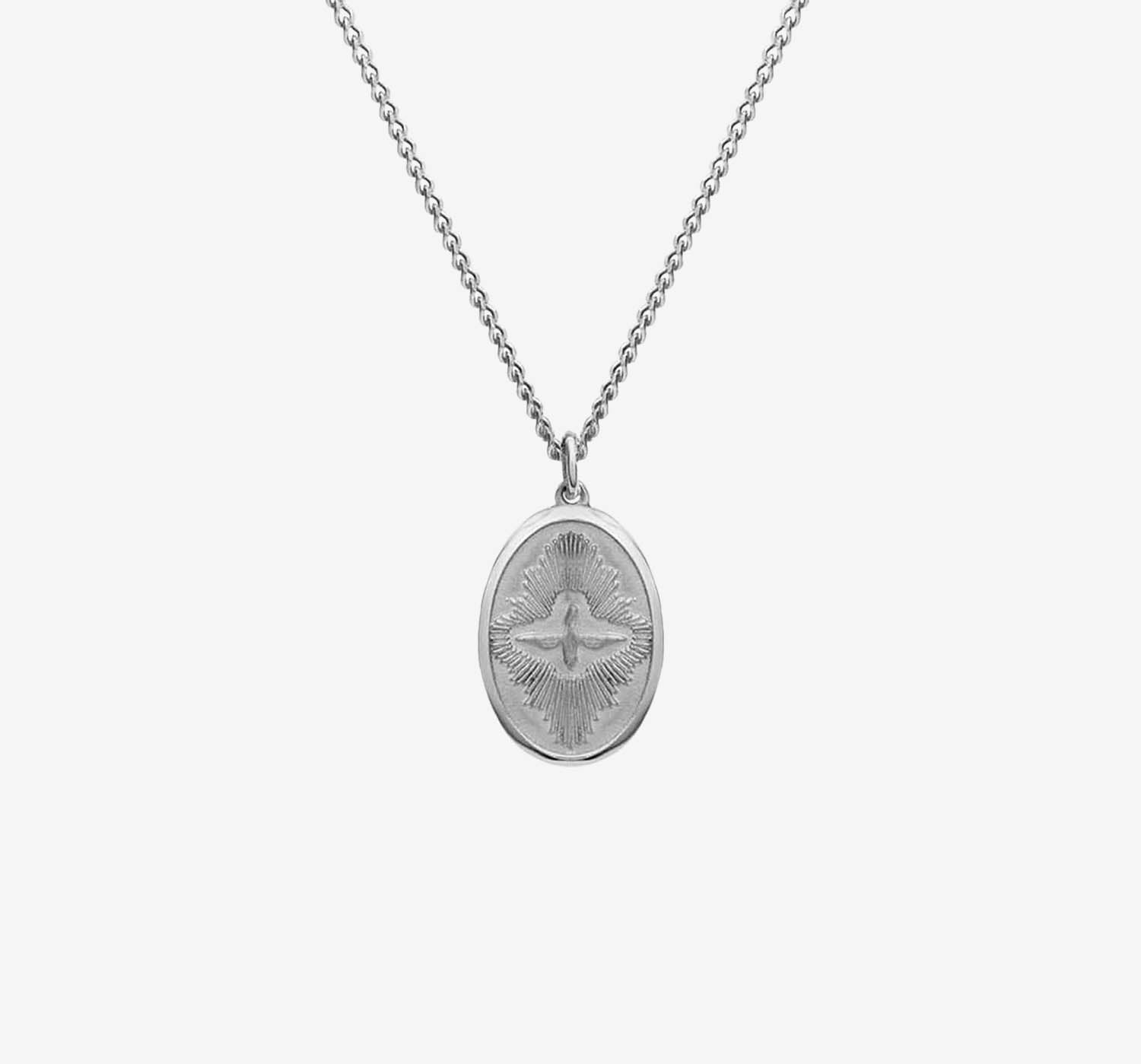 Dove Pendant Necklace | Silver