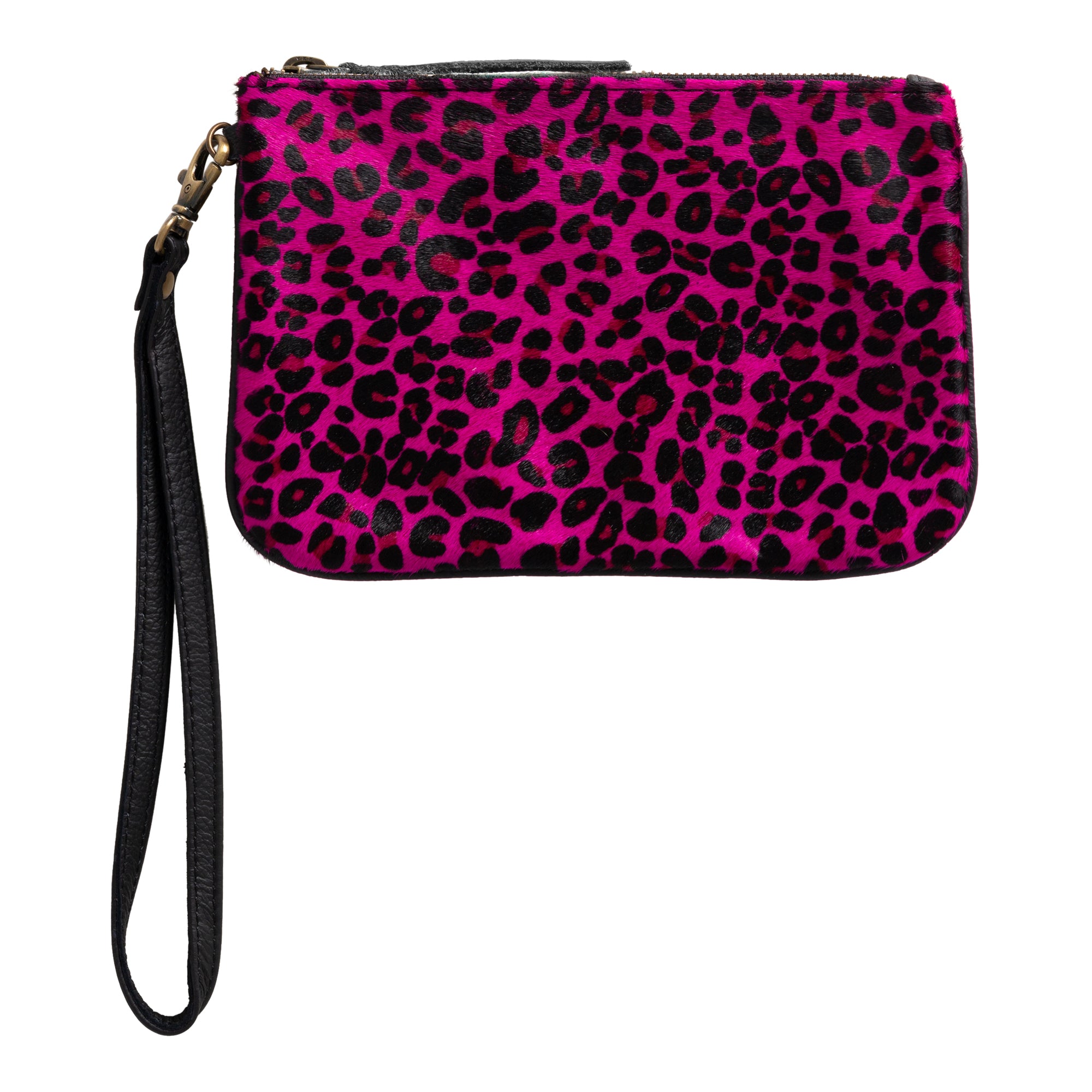 ECLECTIONS LEOPARD HIDE LARGE WALLET