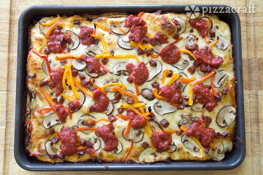 Baked Detroit-Style Pizza
