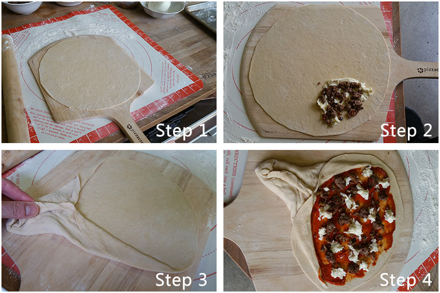 Steps for Making a Rachetta Pizza