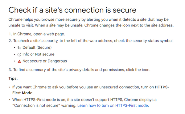 Steps to Check a Website's Security