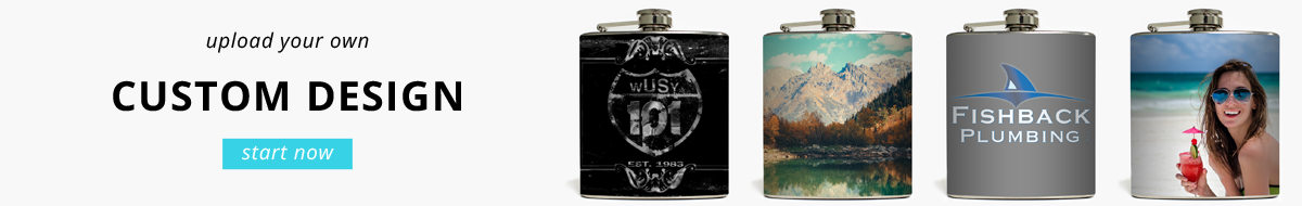 Upload your own custom flask design