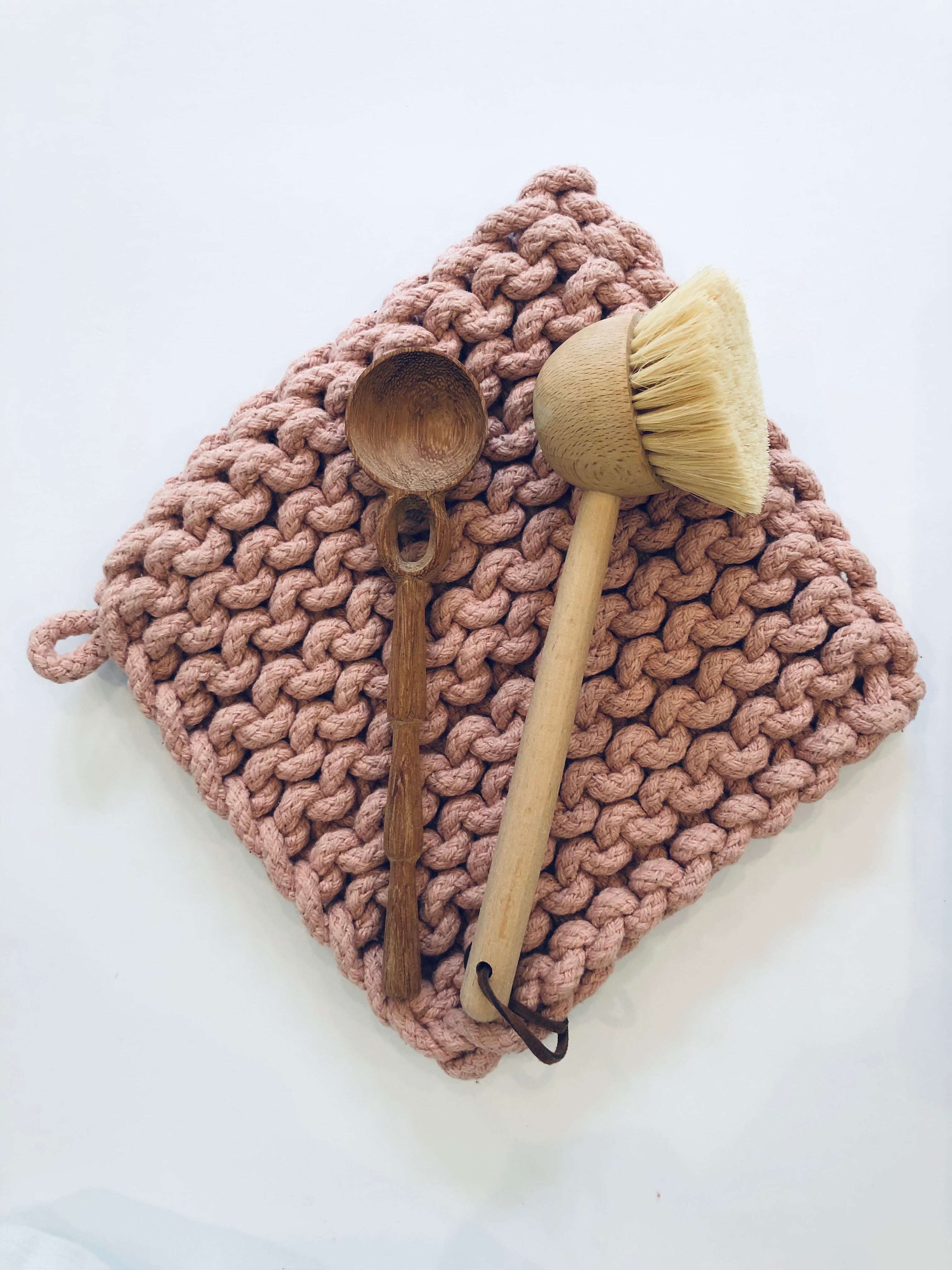 Autumn Chunky Hand Knit Pot Holders