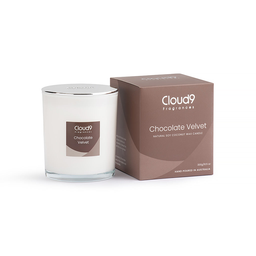 Chocolate Velvet Scented Candle Cloud Nine Fragrances