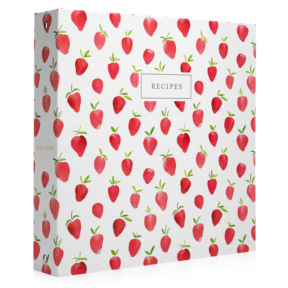 Recipe Binder Kit 8.5x11 (Lemon Twist) - Full-Page with Clear