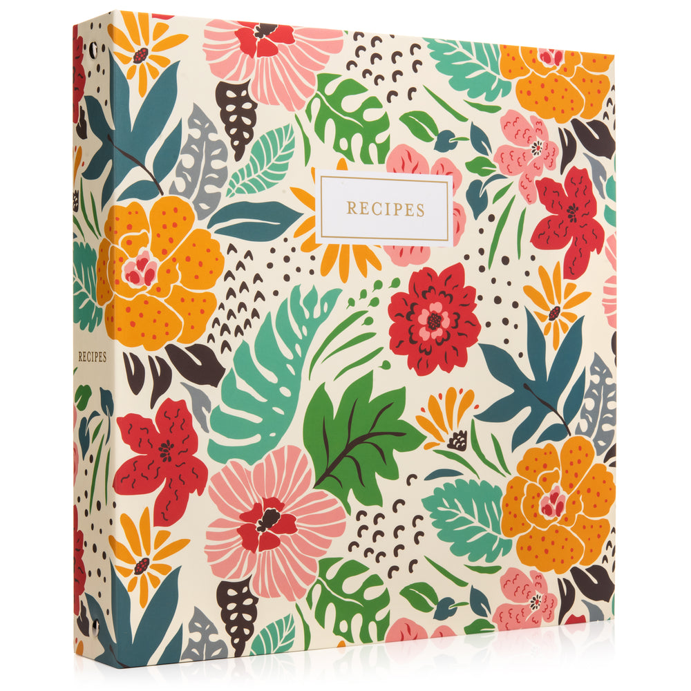 Recipe Binder Kit 8.5x11 (Strawberry Wilds) - Full-Page with Clear Pro –  Jot & Mark