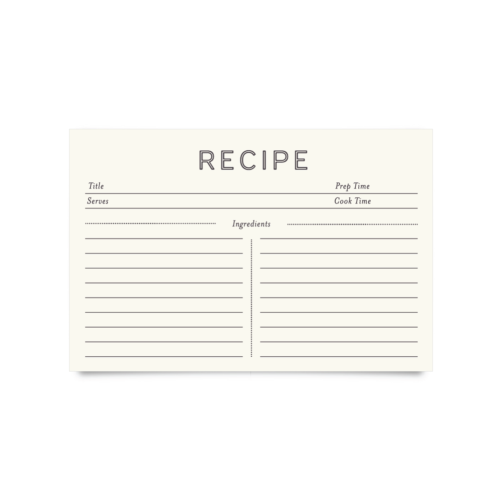 HIC Recipe Card Dividers 4X6 - Spoons N Spice