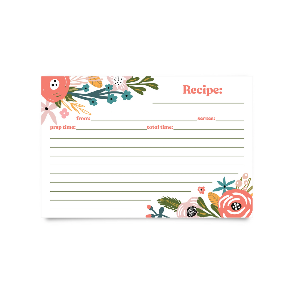 Recipe Cards (4x6) - English Daisies (Pack of 50) – Jot & Mark