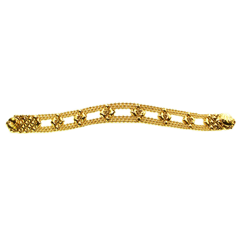 SG Liquid Metal MINI-D-AG Antique Gold Finish Bracelet by Sergio Gutie