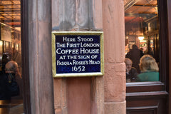 London's first coffeehouse, Pasqua Rosee's Head