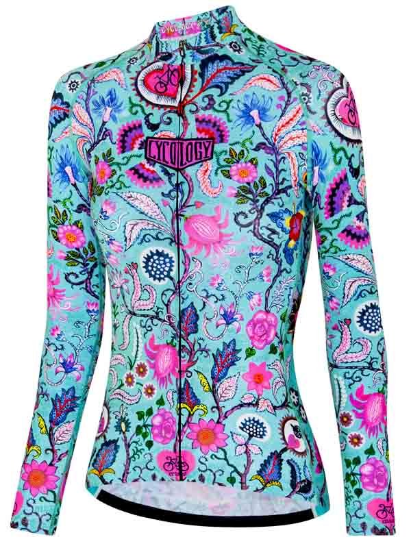 Secret Garden Women's Summer Long Sleeve Jersey - Cycology Clothing UK product image