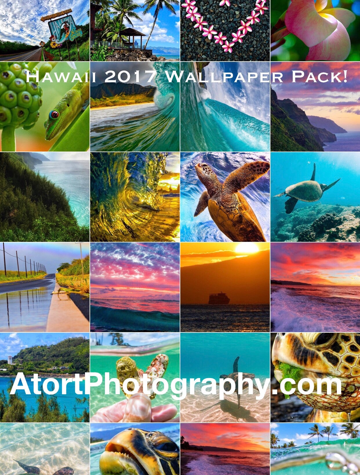 Hawaii Bliss Iphone Wallpaper Pack 2017 Atort Photography