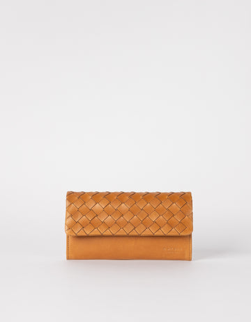 Kenzie - Cognac Woven Classic Leather