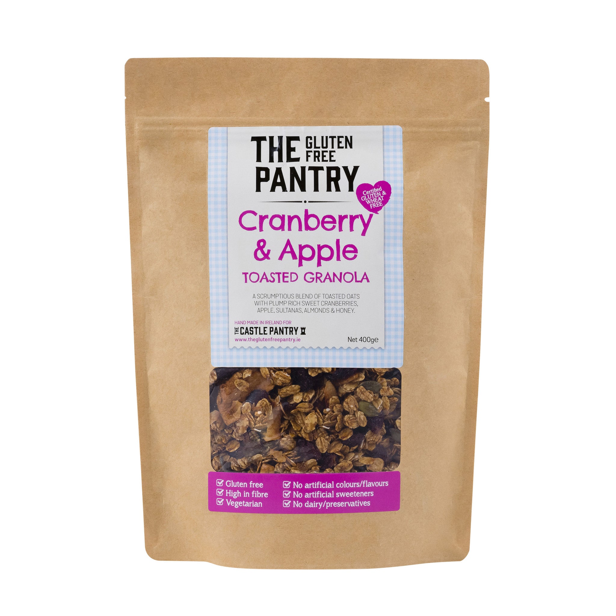 The Gluten Free Pantry Cranberry And Apple Toasted Granola 400g