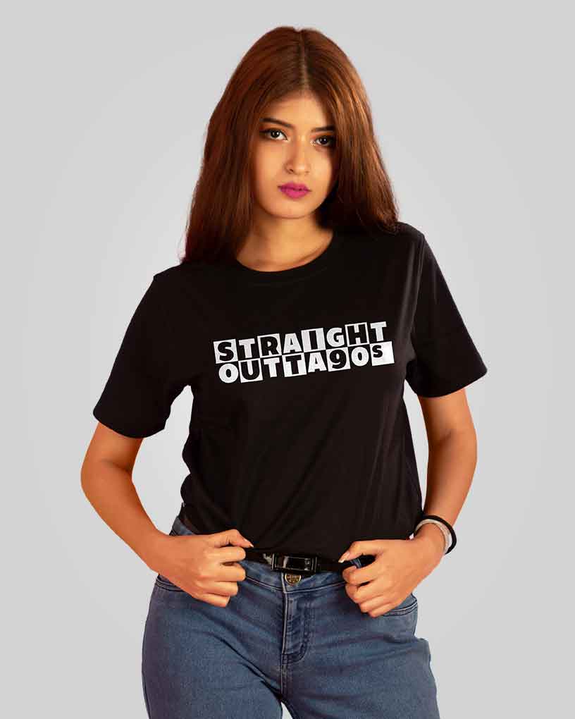 Straight Outta 90s T-Shirt | Fully Filmy