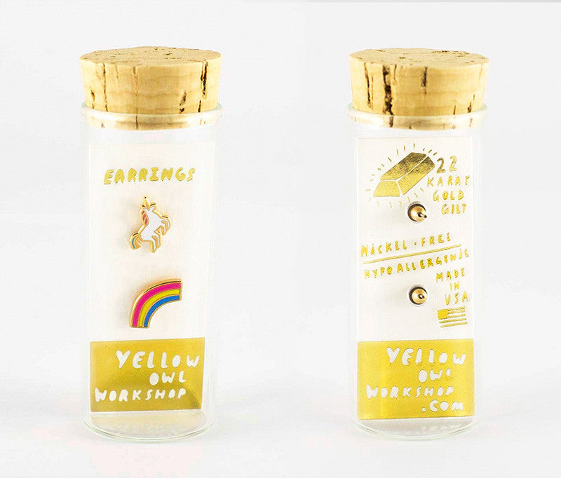 Gold Earrings for women by Yellow Owl Workshop
