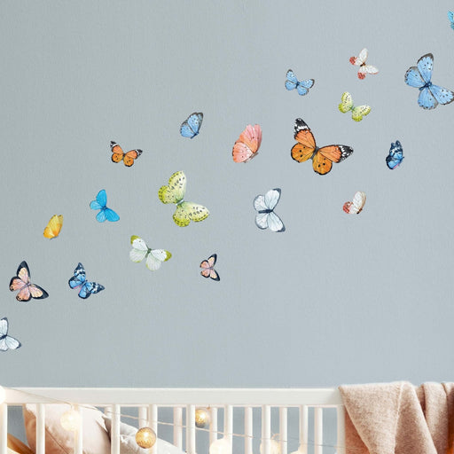 Butterfly Decals for Kids Room Watercolor Decal Watercolor 